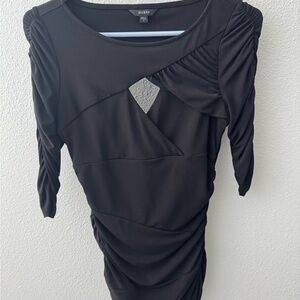 GUESS Black Ruched Women's Top
